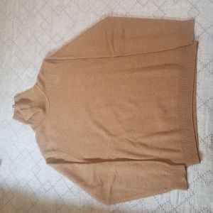 Uniqlo Brown Lambswool Turtleneck Sweater